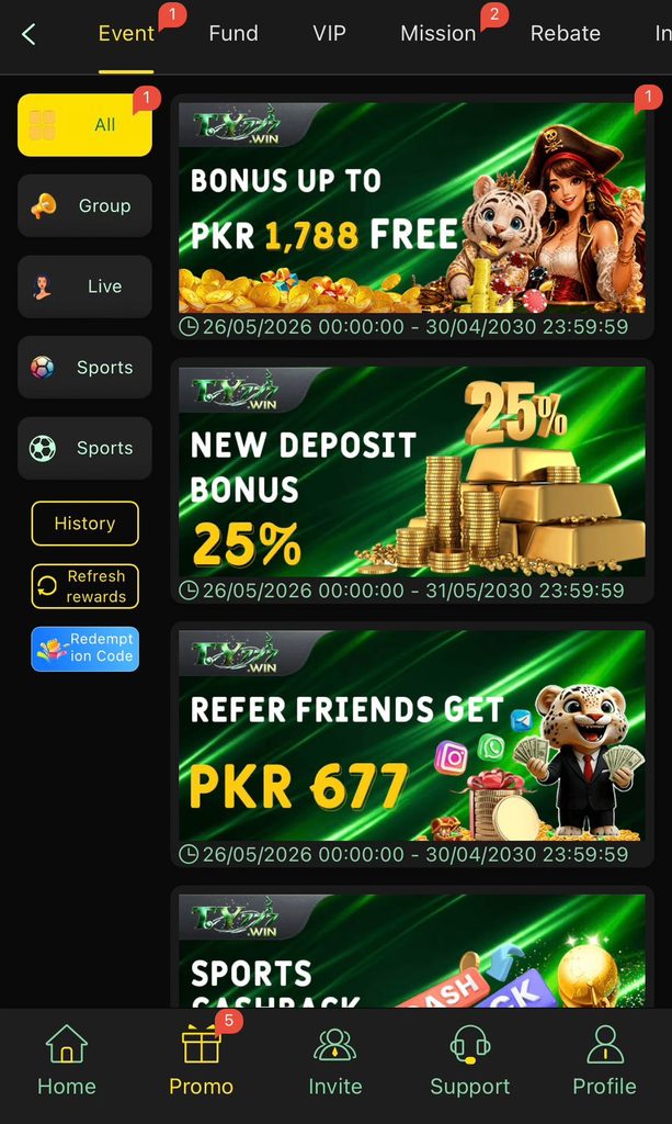 TY777 Game Bonuses and Promotional Offers